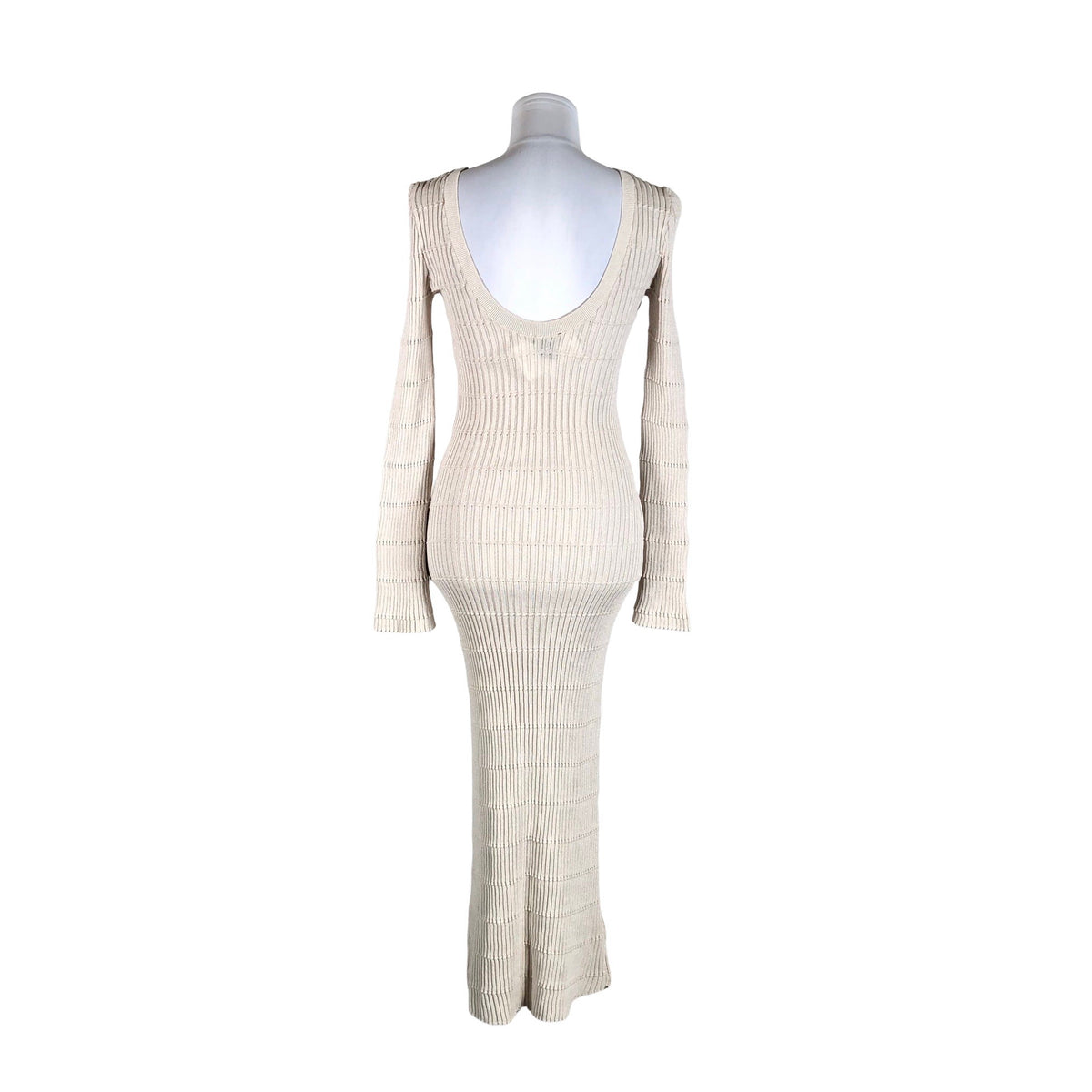 Unisex Lindex - Kootud kleit, suurus 36 - Beige (2)