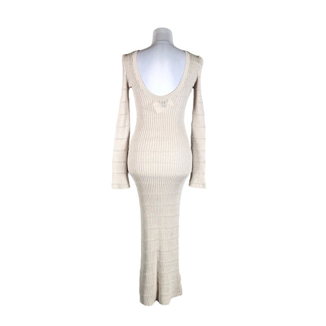 Unisex Lindex - Kootud kleit, suurus 36 - Beige (2)