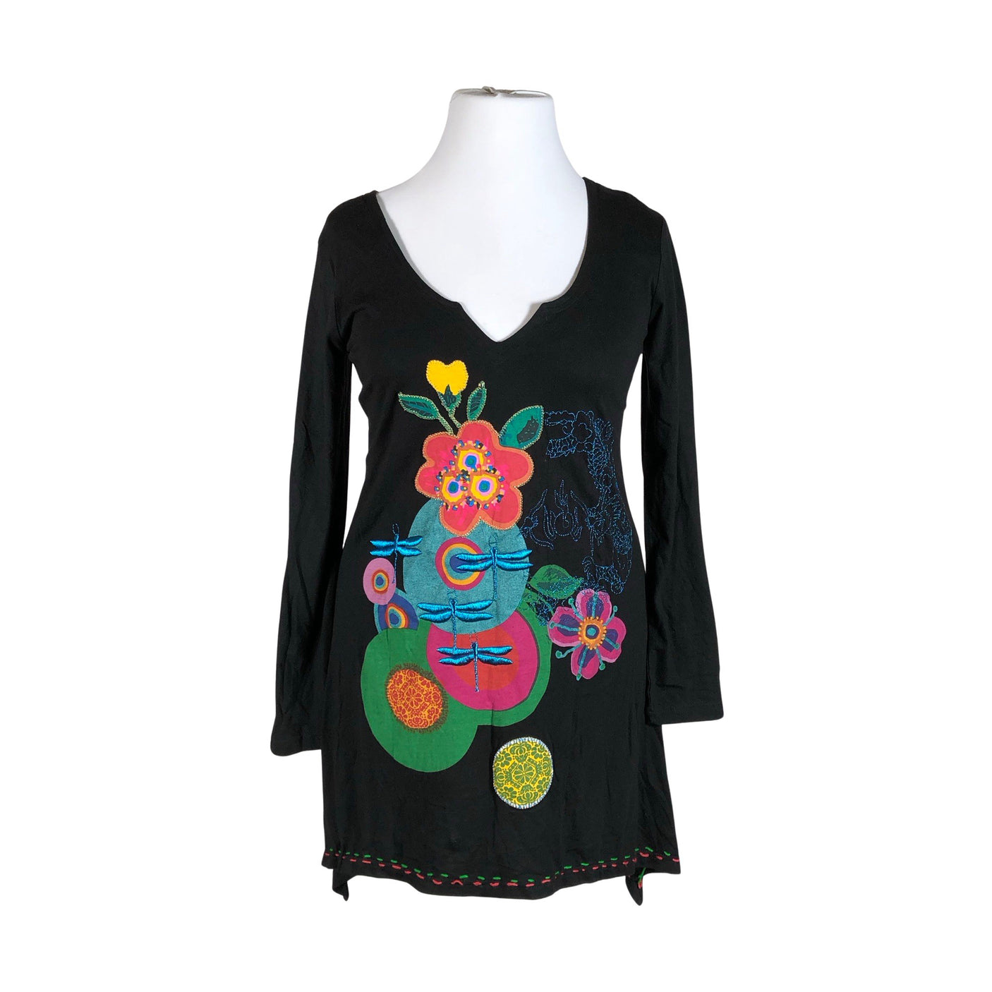 Unisex Desigual - Trikotaažist tuunika, suurus 42 - Must (1)