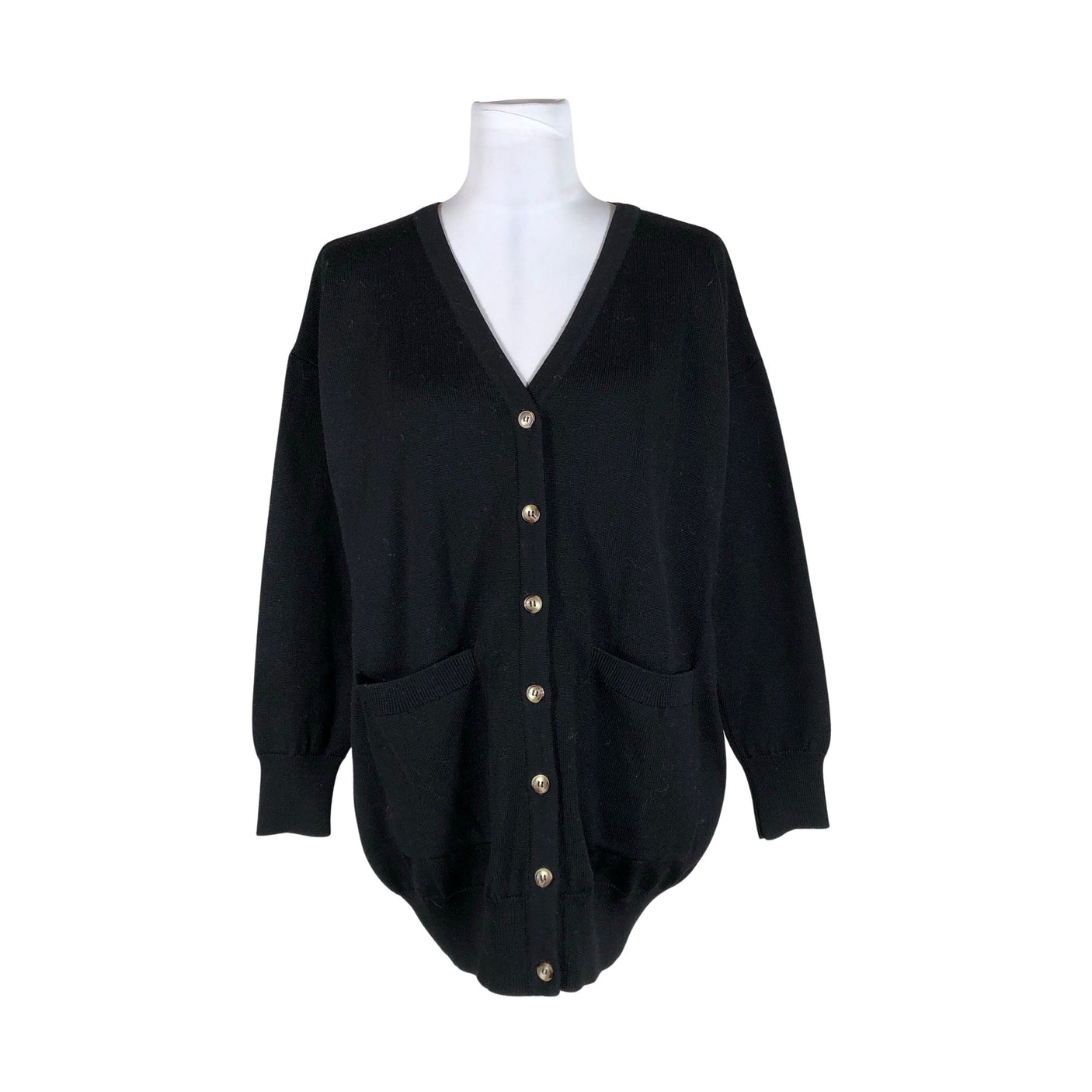 Unisex Aarrelabel - Kardigan, suurus 34 - Must (1)