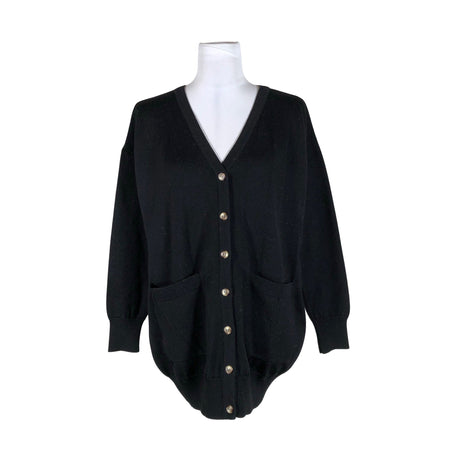 Unisex Aarrelabel - Kardigan, suurus 34 - Must ()