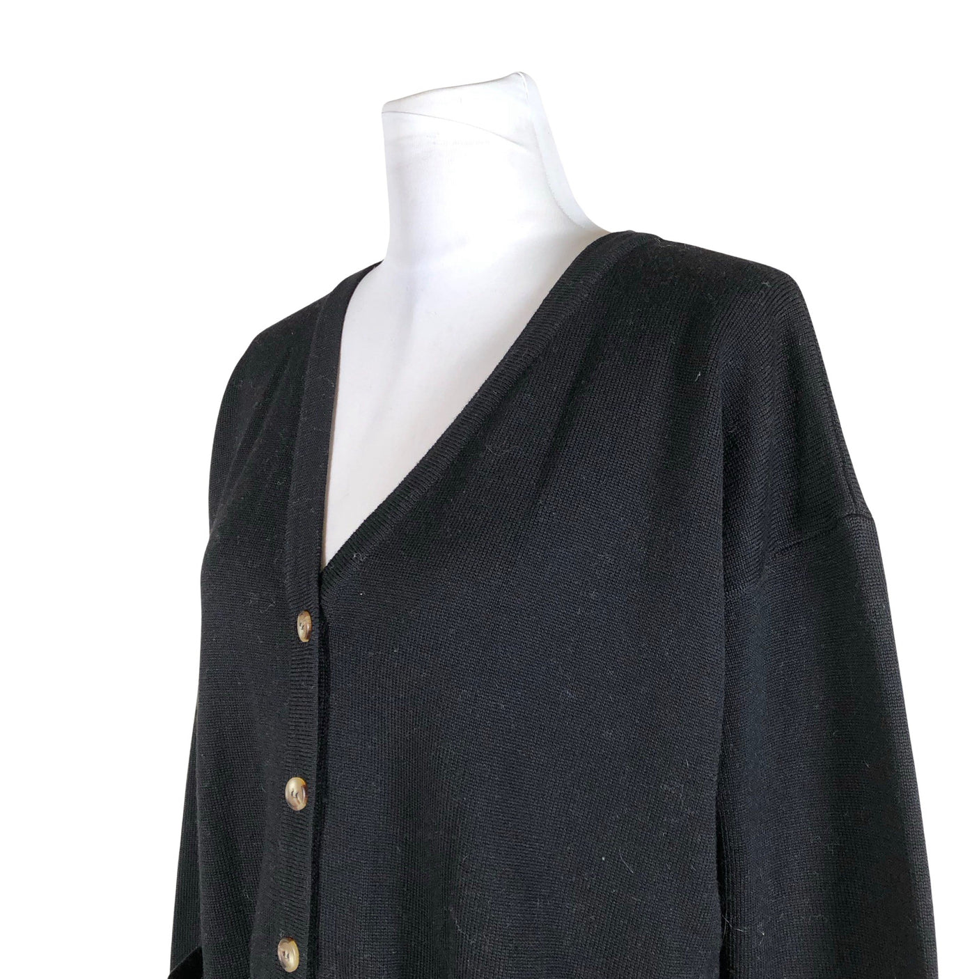Unisex Aarrelabel - Kardigan, suurus 34 - Must (3)