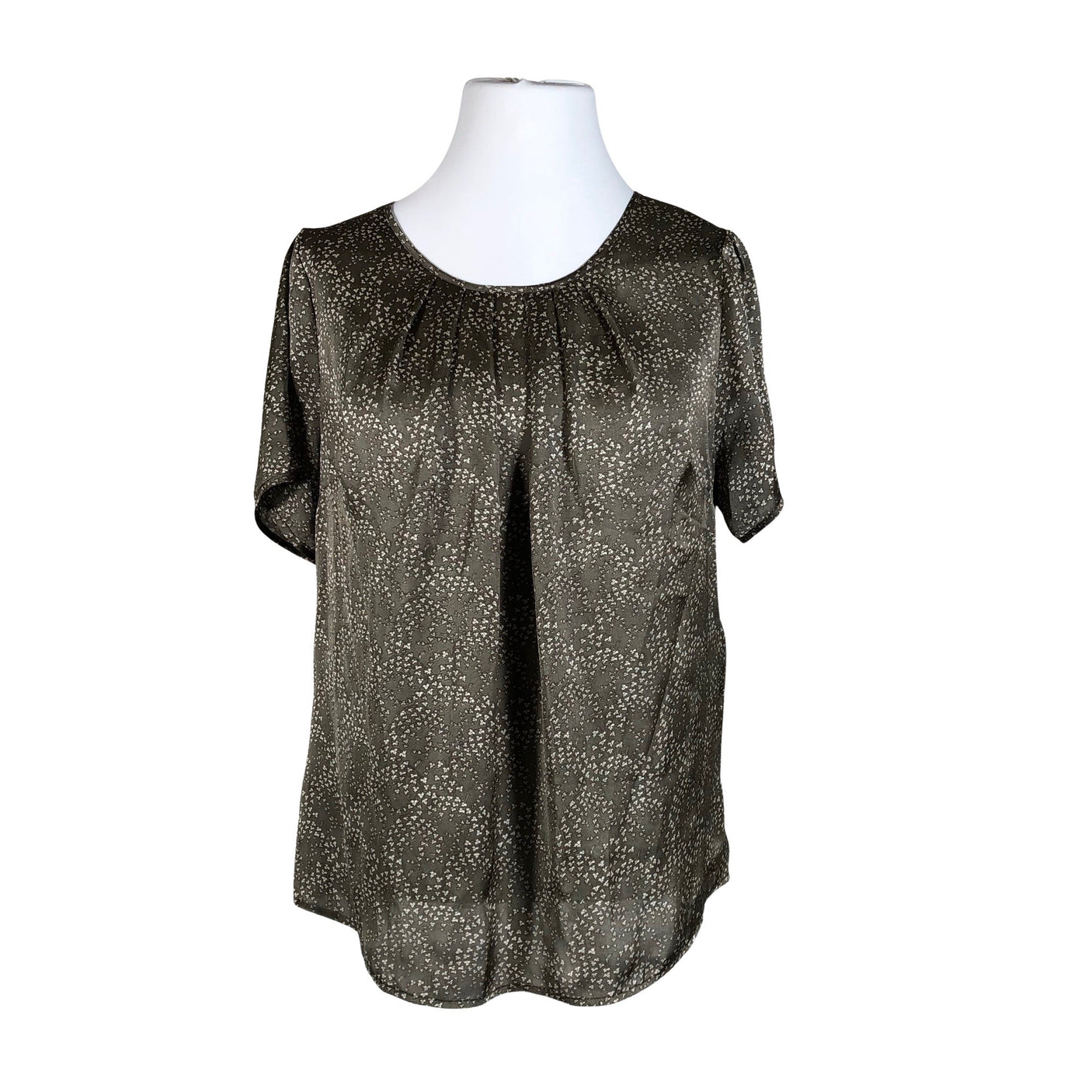 Unisex Ril's - Lühikeste käistega pluus, suurus 46 - Roheline (1)