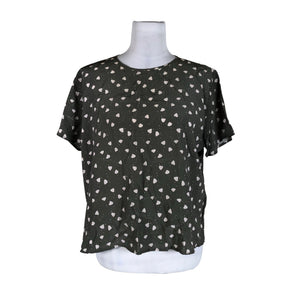 Unisex R-collection - Lühikeste käistega pluus, suurus 40 - Roheline (1)