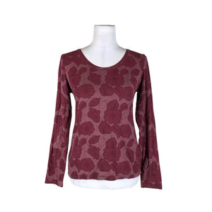 Unisex avet - Trikotaažist pluus, suurus 40 - Veinipunane (1)