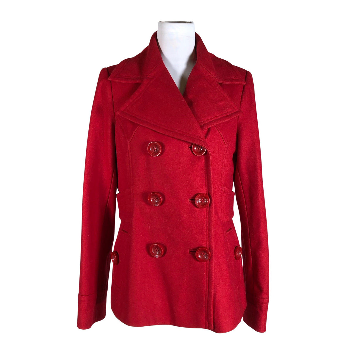 Unisex Covered - Villane mantel, suurus 40 - Punane (1)