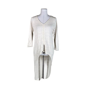 Unisex Cream - Kootud tuunika, suurus 40 - Hall (1)