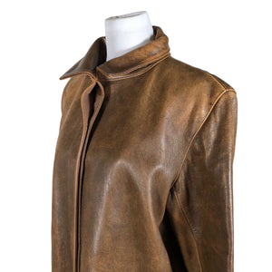 Unisex DKNY - Nahktagi, suurus 40 - Pruun (3)