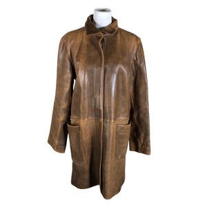 Unisex DKNY - Nahktagi, suurus 40 - Pruun (1)