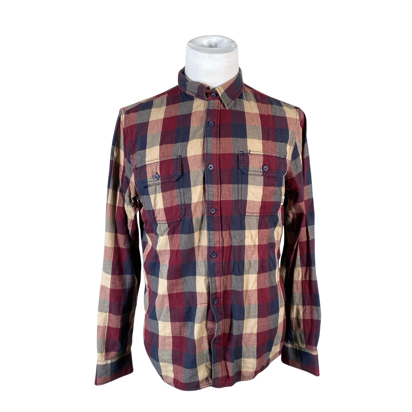 Unisex Vans - Flanellsärk, suurus L - Veinipunane (1)
