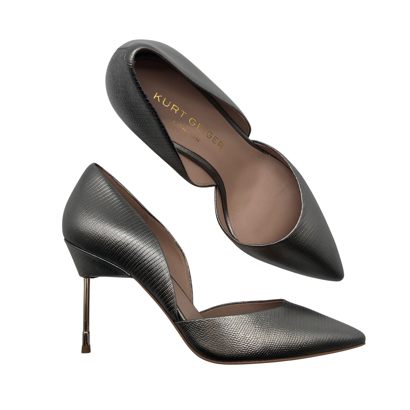 Unisex Kurt Geiger - Pidulikud kontsakingad, suurus 37 - Hõbe (1)