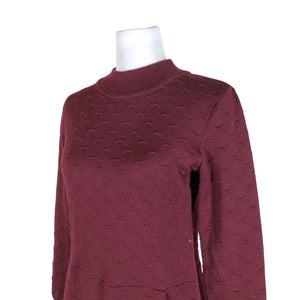 Unisex Uhana Design - Kootud kleit, suurus 36 - Veinipunane (3)