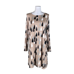 Unisex Marimekko - Trikotaažist kleit, suurus 38 - Pruun (1)