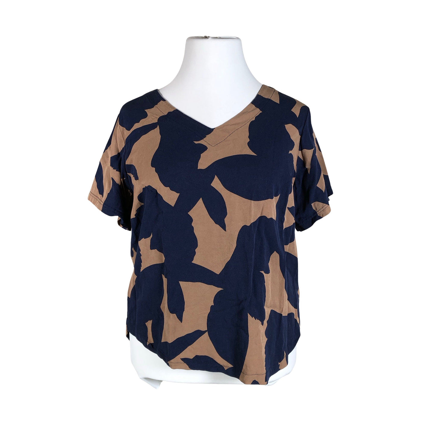 Unisex NOSH - Lühikeste käistega pluus, suurus 42 - Pruun (1)