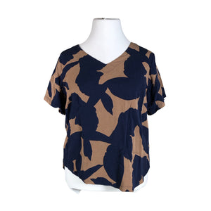 Unisex NOSH - Lühikeste käistega pluus, suurus 42 - Pruun (1)