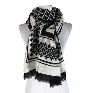 Unisex by Malene Birger - Õhuke sall, suurus Maxi - Must (1)