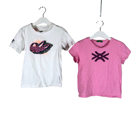 Unisex Adidas - T-särk, suurus 116 - 122 - Heleroosa ()