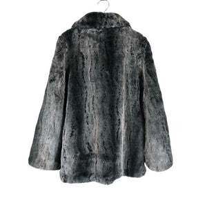 Unisex Lindex - Kunstkarusnahast mantel, suurus 134 - 140 - Hall (2)