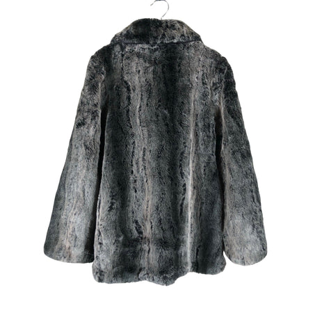 Unisex Lindex - Kunstkarusnahast mantel, suurus 134 - 140 - Hall (2)