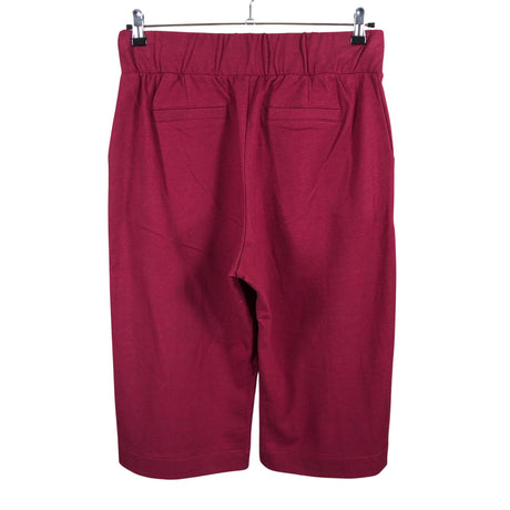 Unisex NOSH - Trikotaažist poolpikad püksid, suurus 42 - Veinipunane (2)