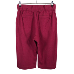 Unisex NOSH - Trikotaažist poolpikad püksid, suurus 42 - Veinipunane (2)