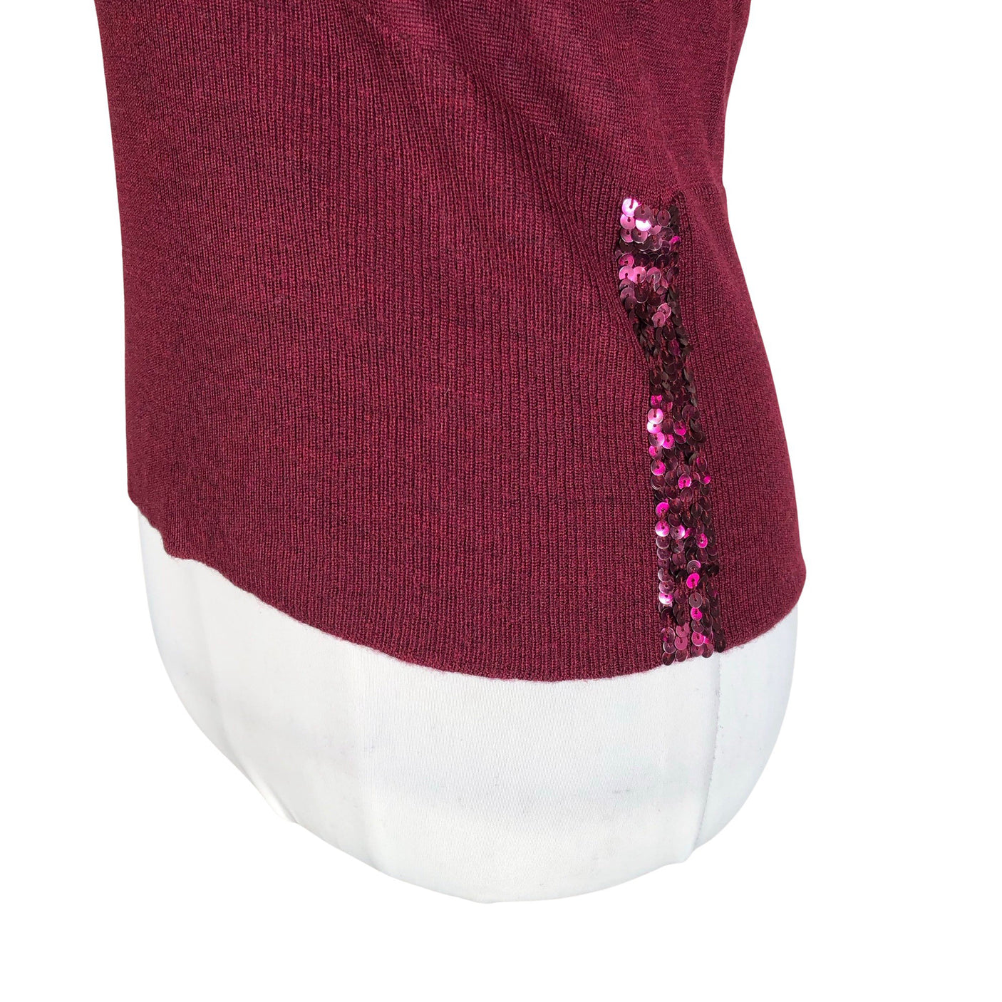 Unisex InWear - Trikotaažist topp, suurus 36 - Veinipunane (2)