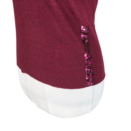 Unisex InWear - Trikotaažist topp, suurus 36 - Veinipunane (2)