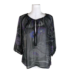 Unisex InWear - Lühikeste käistega pluus, suurus 36 - Must (1)