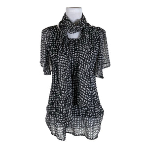 Unisex Voglia - Lühikeste käistega pluus, suurus 34 - Must (1)