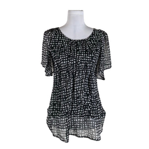 Unisex Voglia - Lühikeste käistega pluus, suurus 34 - Must (2)