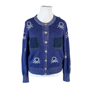 Unisex Benetton - Kardigan, suurus 42 - Sinine (1)