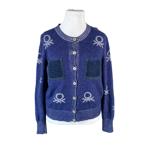 Unisex Benetton - Kardigan, suurus 42 - Sinine ()
