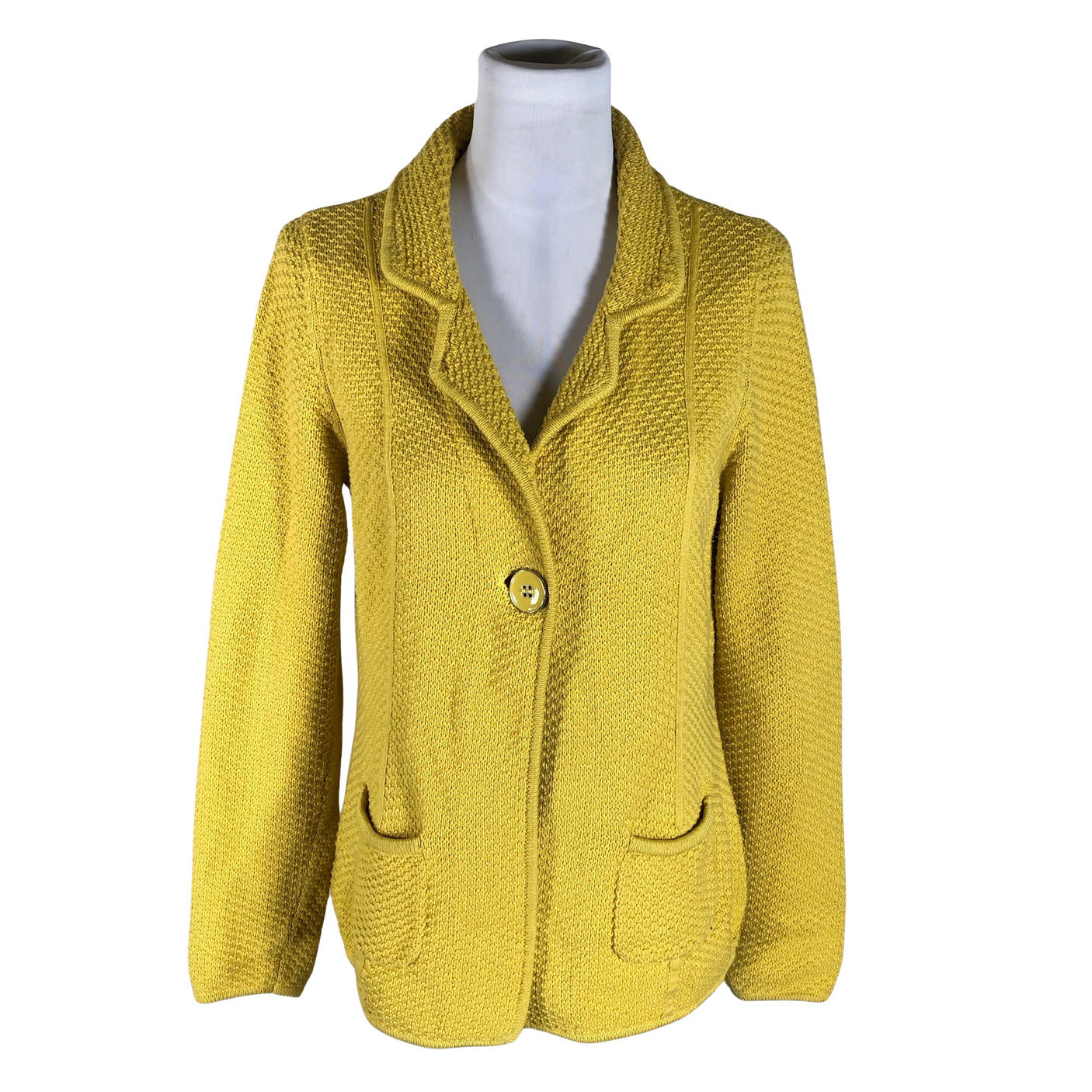 Unisex Laura Ashley - Kardigan, suurus 40 - Kollane (1)