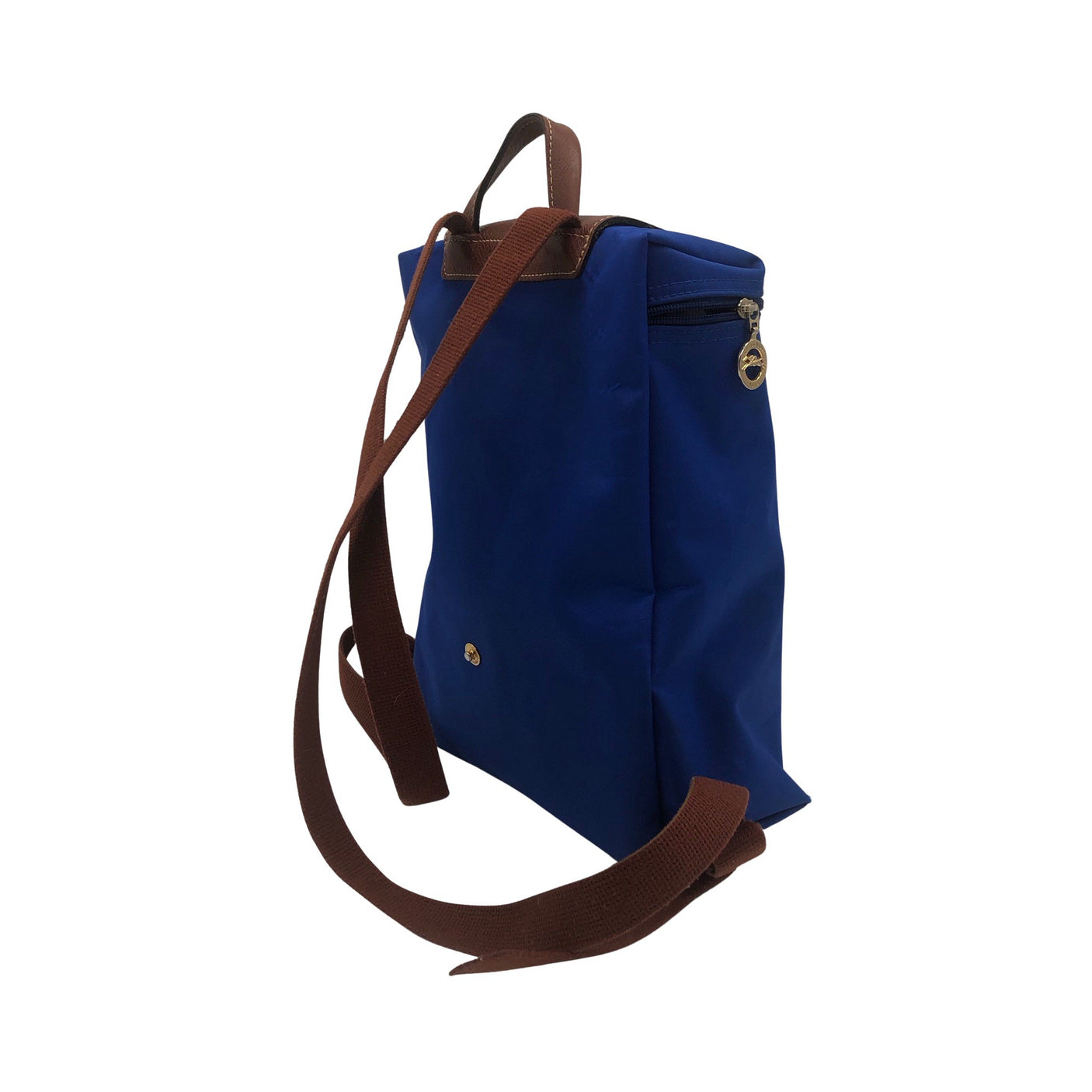 Unisex Longchamp - Seljakott, suurus Midi - Sinine (2)