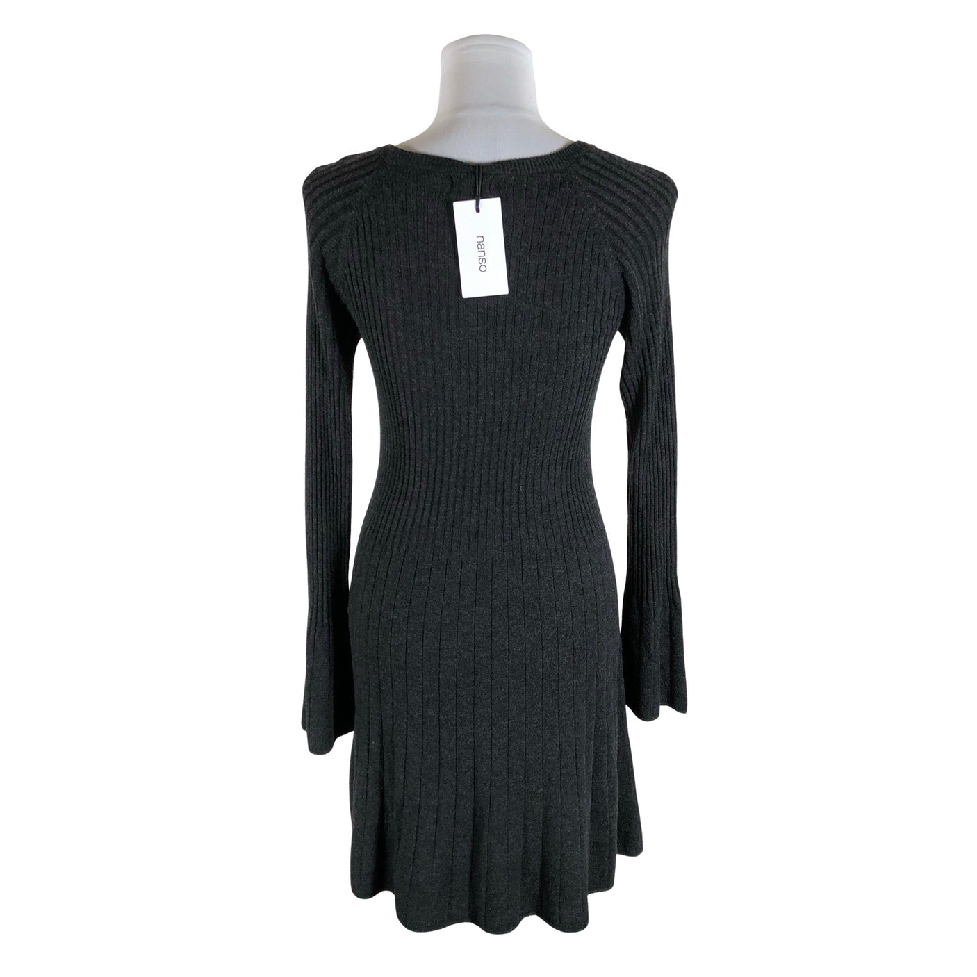 Unisex Nanso - Kootud kleit, suurus 36 - Hall (2)