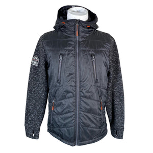 Unisex Superdry - Õhem talvejope, suurus XL - Must (1)