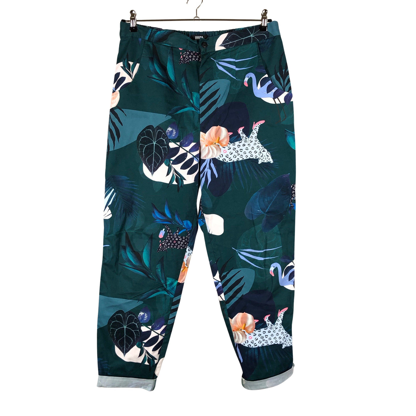 Unisex Uhana Design - Mittevenivad püksid, suurus 42 - Roheline (1)