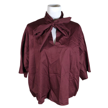Unisex Y.A.S - Lühikeste käistega pluus, suurus 38 - Veinipunane ()