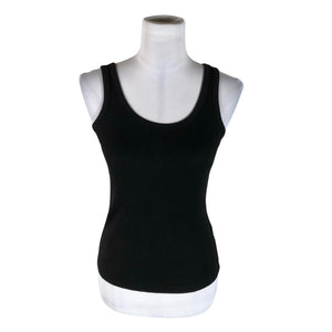 Unisex Lindex - Trikotaažist topp, suurus 34 - Must (1)