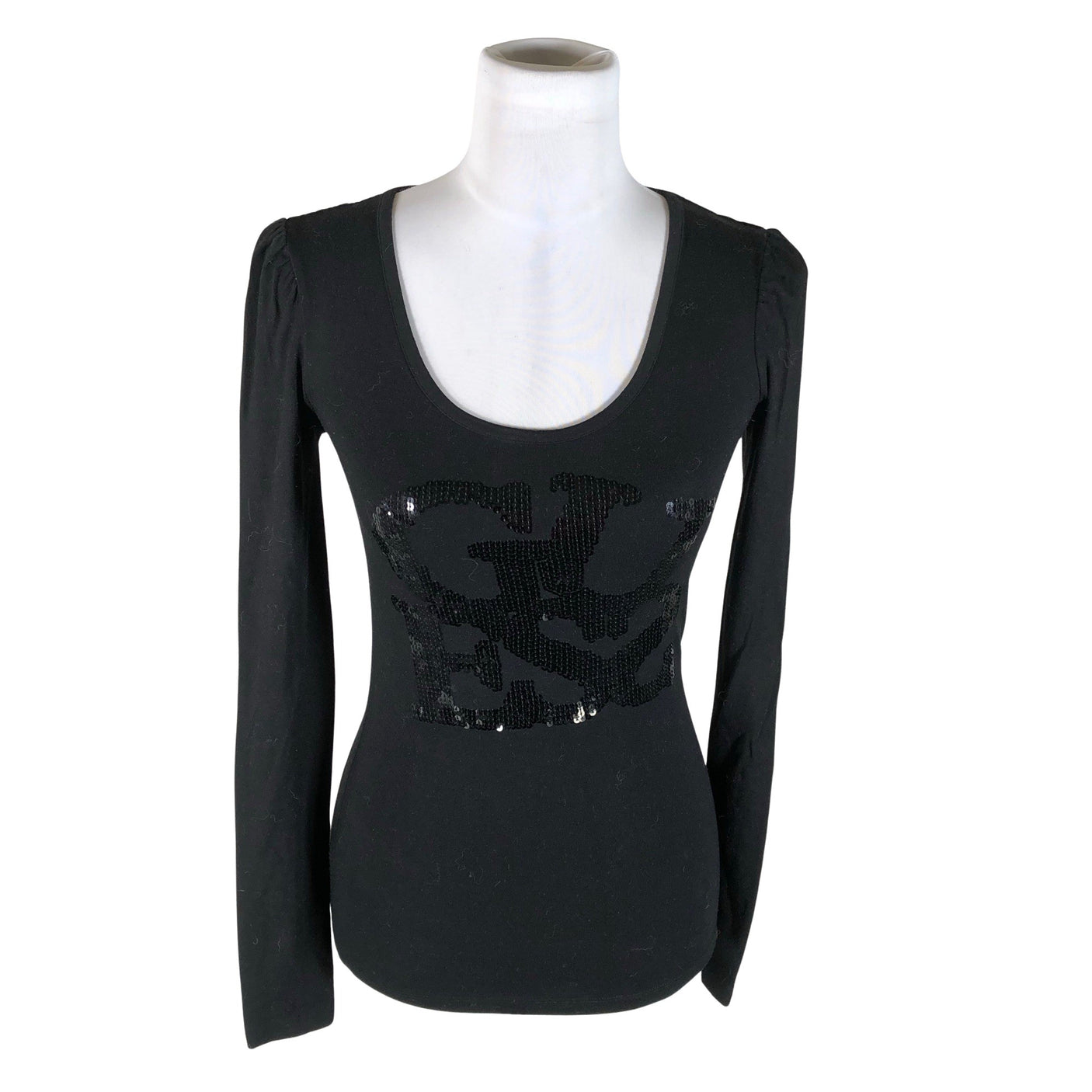Unisex Guess - Trikotaažist pluus, suurus 36 - Must (1)