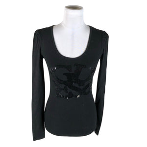 Unisex Guess - Trikotaažist pluus, suurus 36 - Must (1)