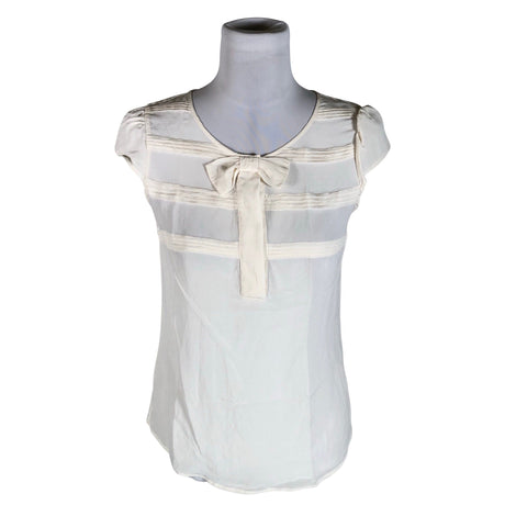 Unisex Massimo Dutti - Lühikeste käistega pluus, suurus 36 - Looduslik valge ()