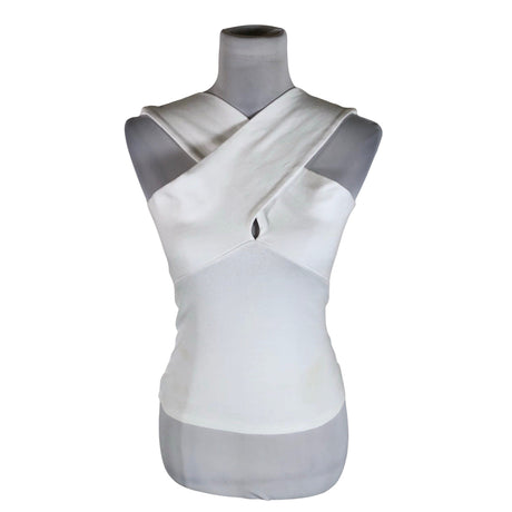 Unisex Andiata - Trikotaažist topp, suurus 36 - Valge ()