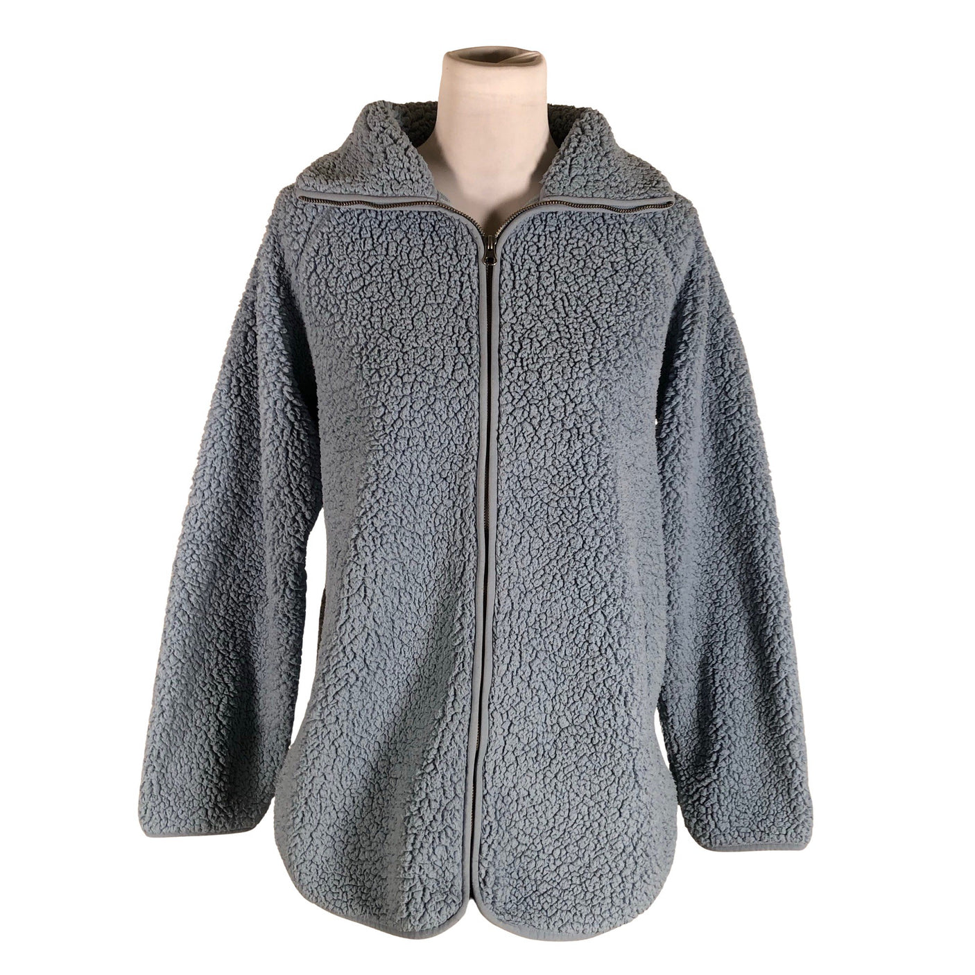 Unisex Blue Sportswear - Kunstkarusnahast mantel, suurus 38 - Helesinine (1)