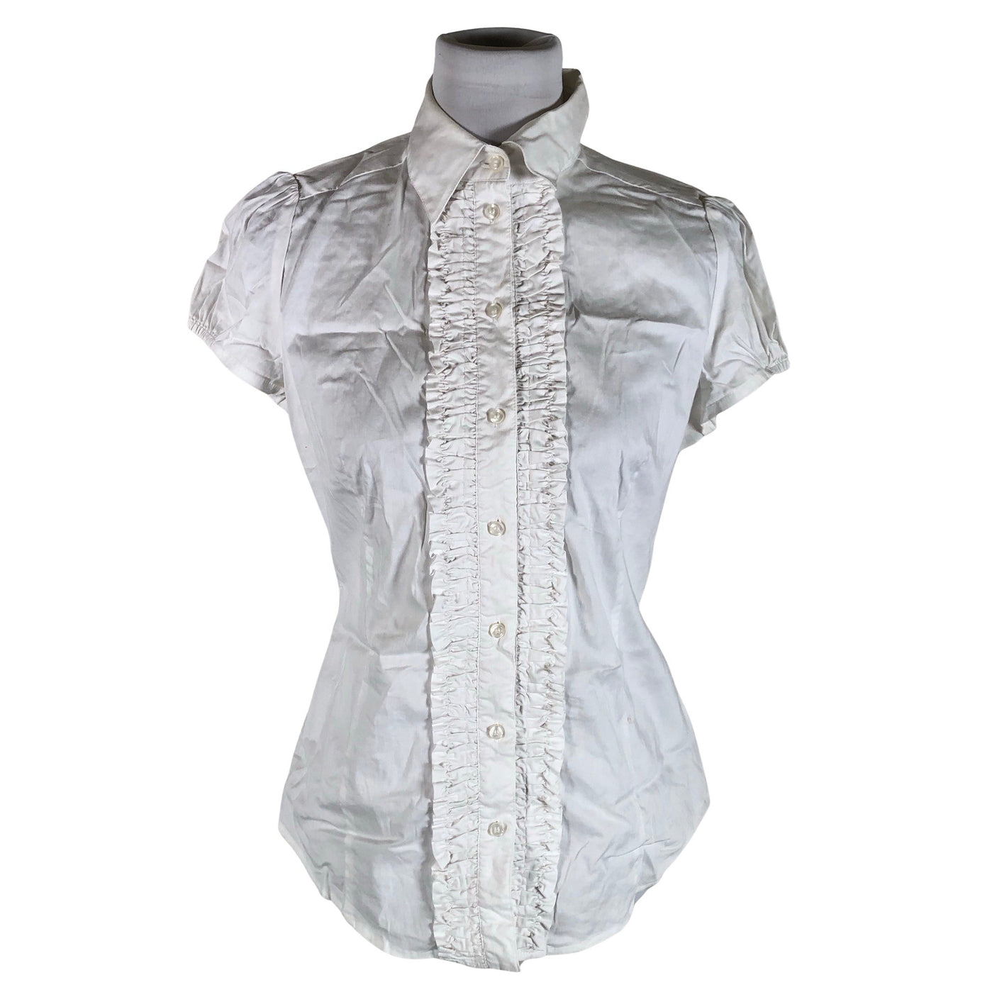 Unisex Esprit - Lühikeste käistega pluus, suurus 38 - Valge (1)
