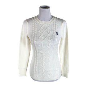 Unisex U.S. Polo Assn. - Kampsun, suurus 36 - Looduslik valge (1)