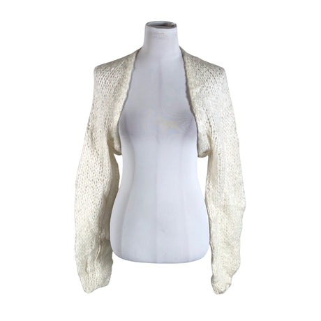 Unisex Benetton - Kootud boolero, suurus 48 - Valge ()