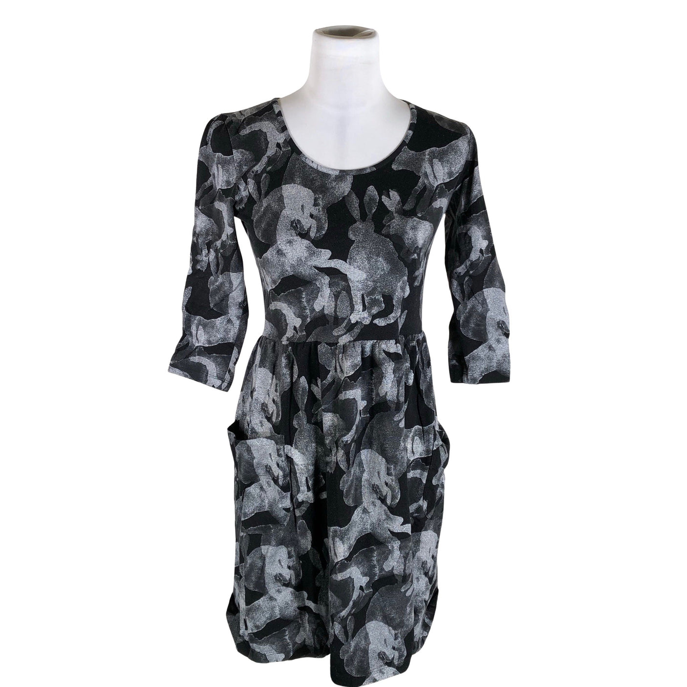 Unisex Marimekko - Trikotaažist kleit, suurus 36 - Must (1)