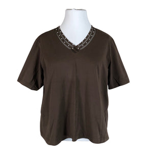 Unisex Gerry Weber - T-särk, suurus 44 - Pruun (1)