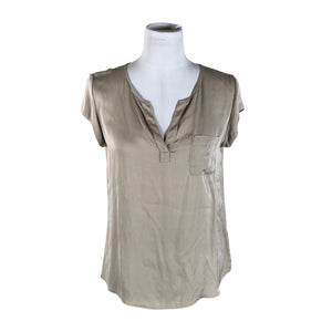Unisex Repeat - Lühikeste käistega pluus, suurus 38 - Beige (1)